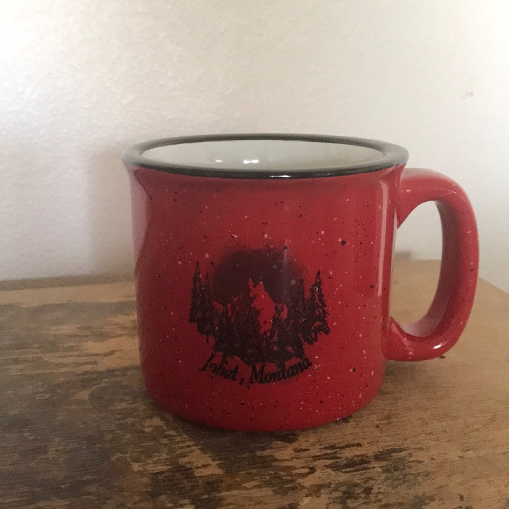 Montana inspired stone wear coffee mug